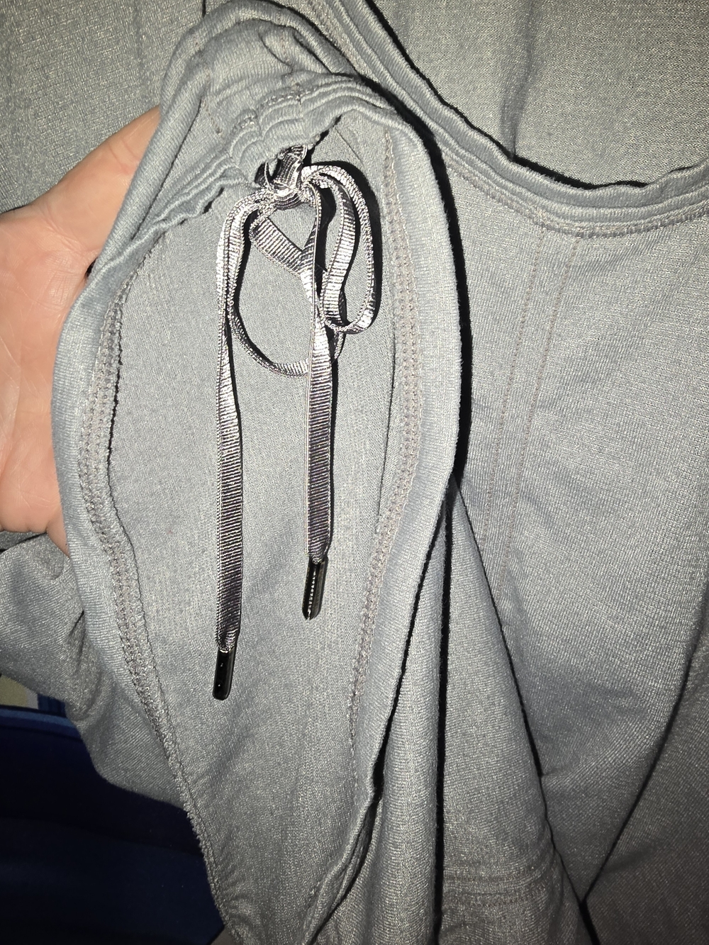 lululemon athletica Light Gray Drawstring Tank Top Open Back